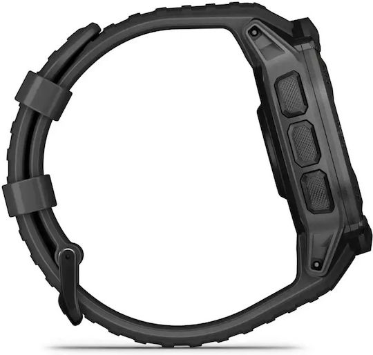 Garmin Instinct 2X Solar 50mm Αδιάβροχο Smartwatch με Παλμογράφο (Graphite)
