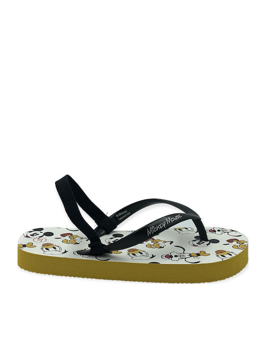 Kids' Flip Flops Mickey Black Mouse