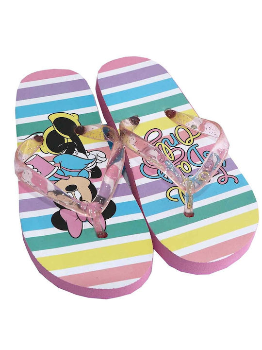 Disney Παιδικές Σαγιονάρες Flip Flops Minnie Ροζ