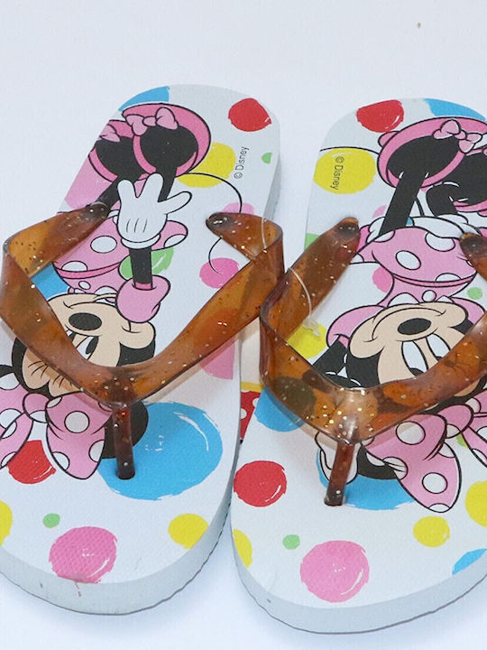 Kinder Flip Flops Minnie Weiß Minnie Mouse