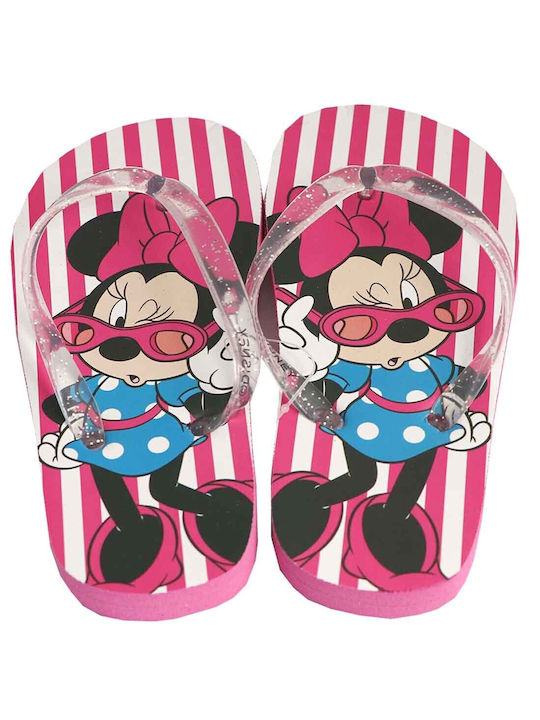 Disney Șlapi pentru copii Flip Flops Minnie Fuchsia