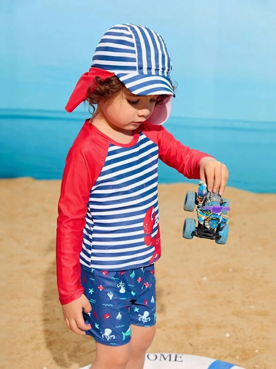 Babykids Kids Swimwear Swimwear Set with Hat Blue