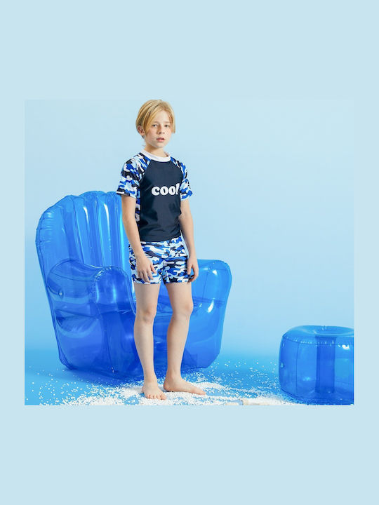 Babykids Kinder Badeanzug Bademoden-Set Blau