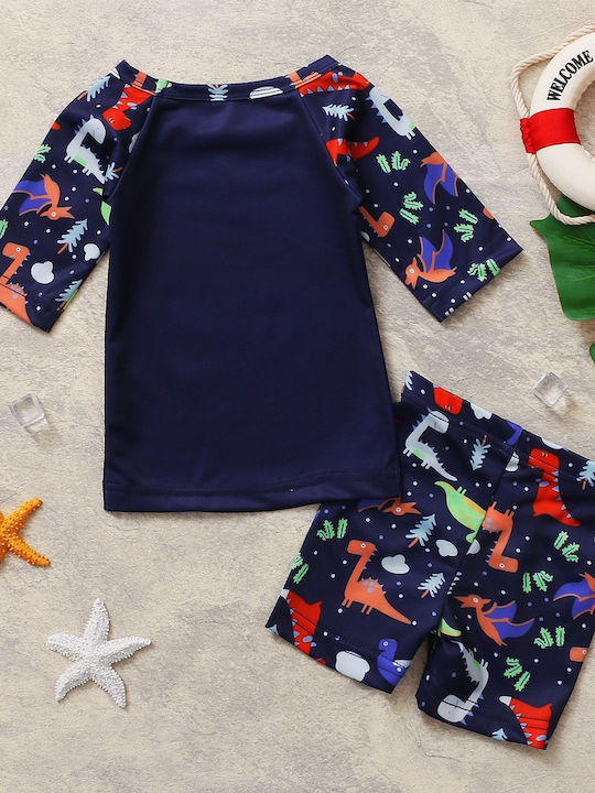Babykids Costum de baie pentru copii Set Albastru