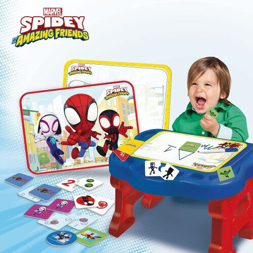 Spidey and His Amazing Friends Măsuță pentru Copii pentru Desen din Plastic Multicolor Lisciani Giochi