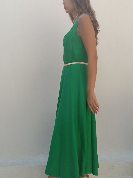 Desiree Summer Midi Dress Green