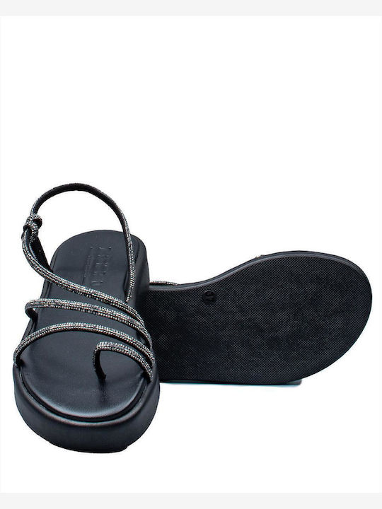 Flache Sandalen für Damen in Gray Farbe