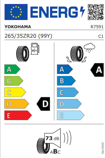 Advan Sport 265/35R20 99E-Commerce-Website XL Sommerreifen Reifen für Passagier Auto