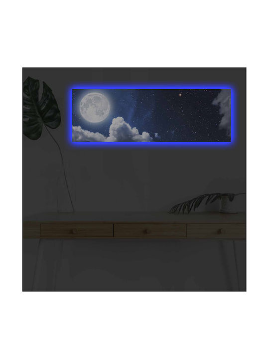Painting on Canvas with LED Lighting 90x90cm