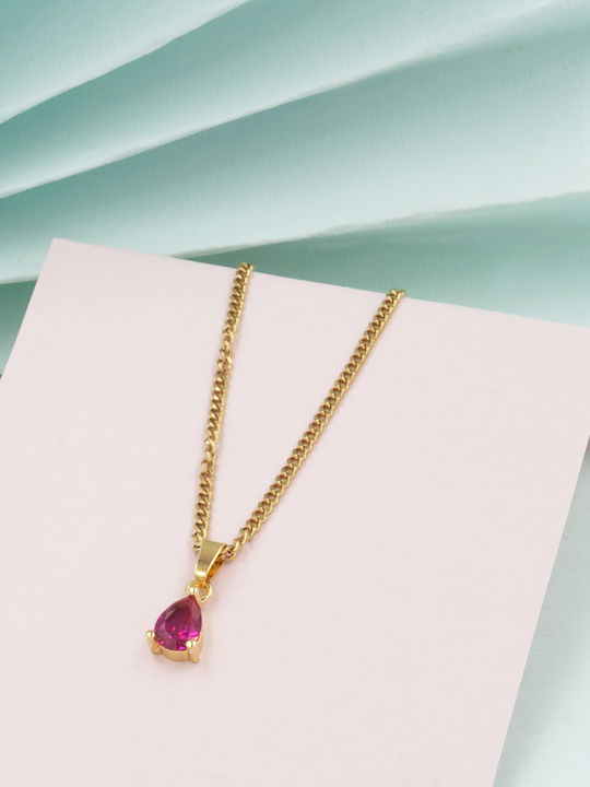 LifeLikes Charm mit Design Träne aus Vergoldet Stahl
