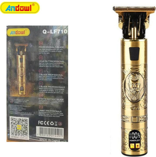 Andowl Rechargeable Hair Clipper Gold Q-LF710
