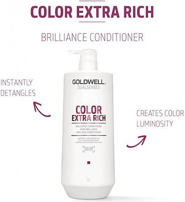 Goldwell Dualsenses Color Extra Rich Brilliance Color Protection Conditioner for Coloured Hair 1000ml