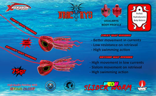 X-Paragon Artificial Bait Minnow Fluorescent 75g Pink