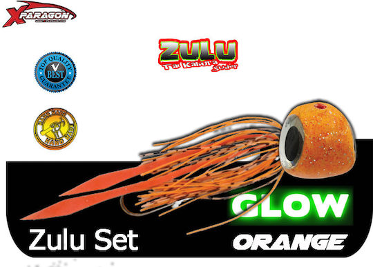 X-Paragon Artificial Bait Octopuses Fluorescent 80gr Orange