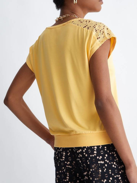 Liu Jo T-Shirt Κίτρινο