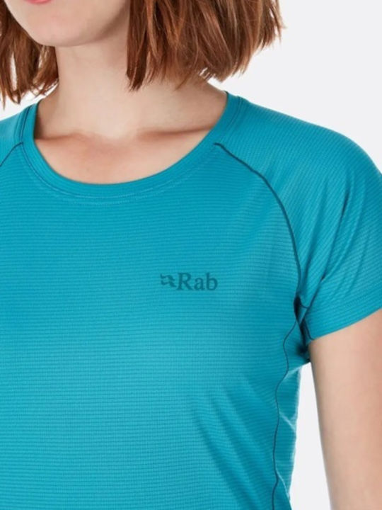 Rab Femeie Sport Tricou Monocrom Verde