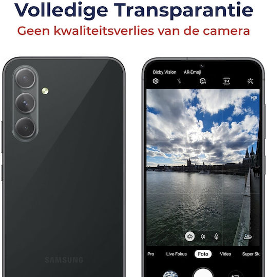 Rosso Kameraschutz Gehärtetes Glas für das Galaxy A54