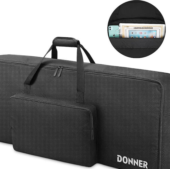 Donner Куфар Клавиатура с Подплата Черен