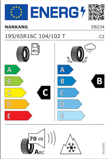Nankang AW-8 195/65R16 104T Λάστιχο 4 Εποχών για Επιβατικό Αυτοκίνητο