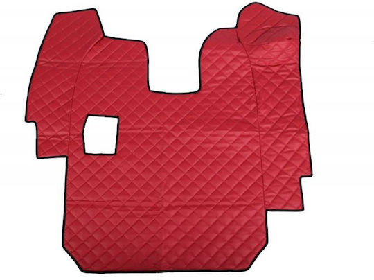 Set of Front and Rear Mats Universal 3pcs Scania R 2004-2009 Red