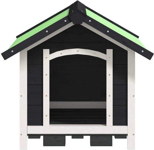 vidaXL Dog House Wooden Outdoor Gray 65x65x61.5cm