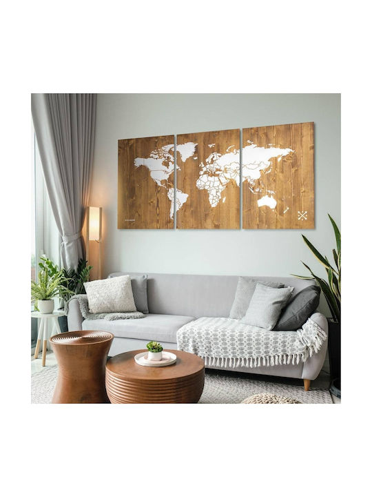 Threefold Wooden Painting 60x90cm