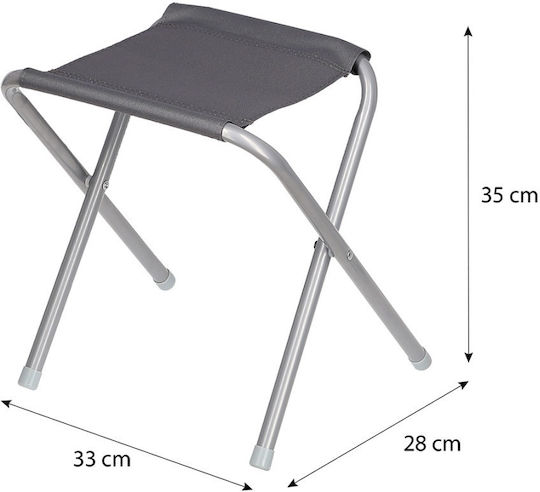Nils Aluminum Table Set for Camping Folding in Case Gray