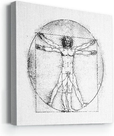 Walls Άνθρωπος Του Βιτρούβιου Αντίγραφο του Da Vinci σε Καμβά Walls Άνθρωπος Του Βιτρούβιου Αντίγραφο του Da Vinci σε Καμβά