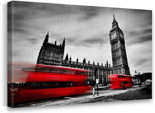 Walls Red Buses in London Canvas Walls Red Buses in London Canvas