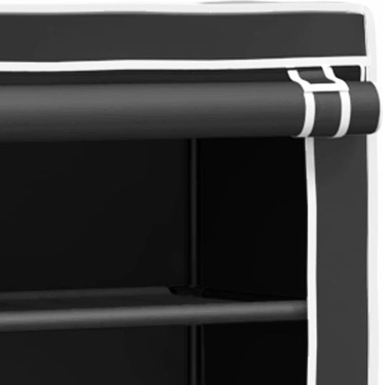 vidaXL Rafturi de baie Raft Baie Metal cu 2 Rafturi 71x29.5x170.5cm Neagră