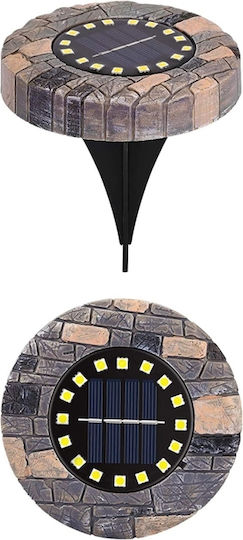 Set of 4 Stake Solar Lights 0.4W Warm White with Photocell IP65 14cmx12cmcm