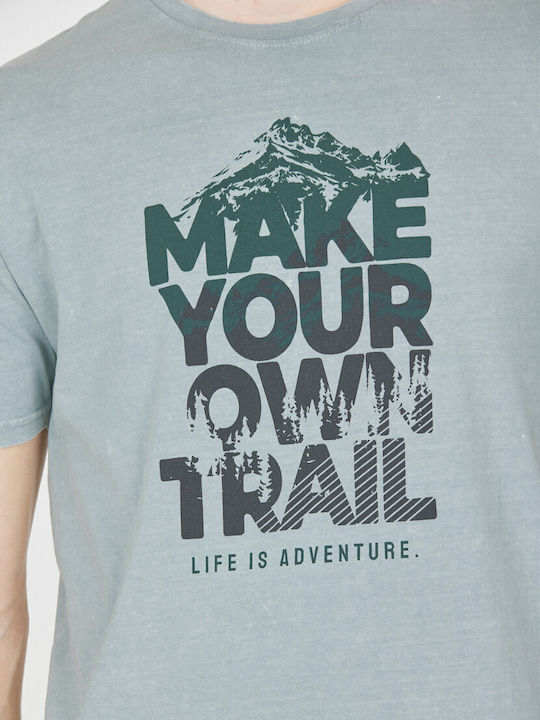 Αθλητικό T-shirt Γαλάζιο