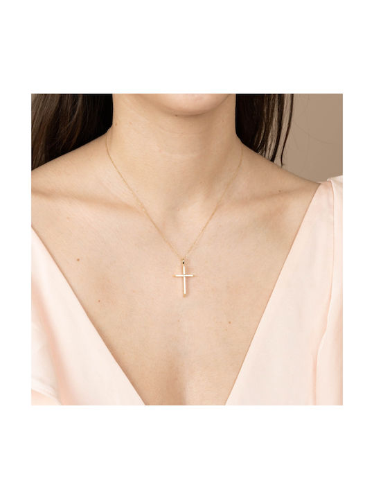 Skaras Jewels Damen Gold Kreuz 14K