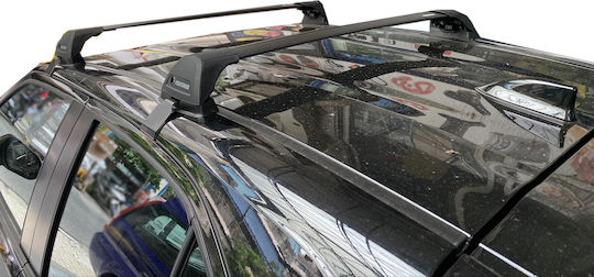 Yakima Таванни Стелки За Автомобил От Алуминий За Тойота Ярис 5D 2020+ Комплект С Крака Черни