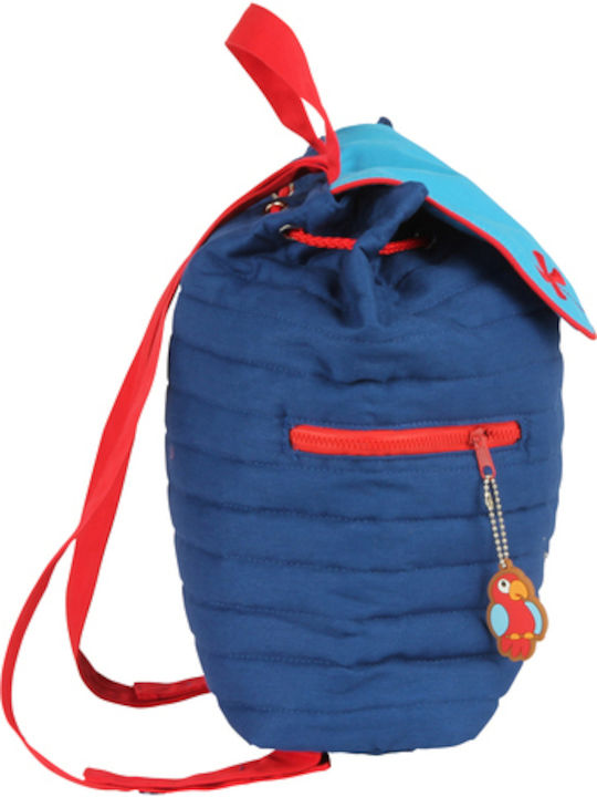 Belmil Pirate School Bag Backpack Kindergarten Blue with Water Bottle Holder