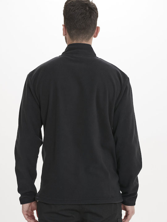 Men's Fleece Cardigan Black