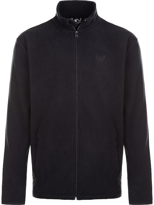 Men's Fleece Cardigan Black