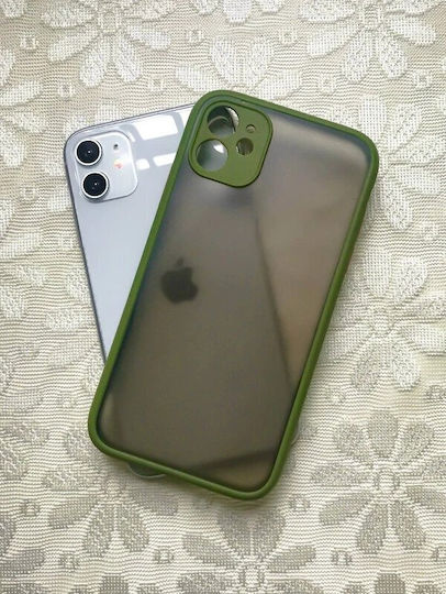Go Clever Milky Back Cover Σιλικόνης Χακί (iPhone 12 Pro Max)
