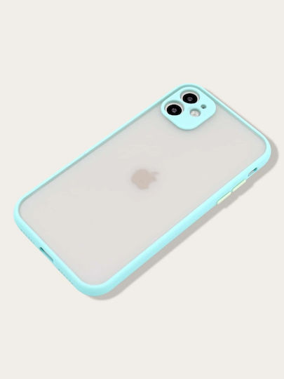 Go Clever Milky Umschlag Rückseite Silikon Hellblau (iPhone 13 Pro Max)