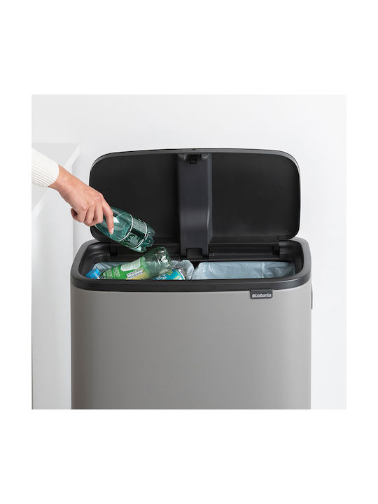 Brabantia Stainless Steel Waste Bin 30lt Gray