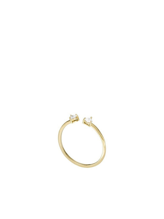 Fossil Women's Gold Plated Steel Ring