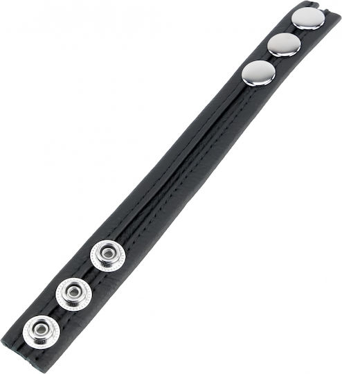 Kinksters Cock Δαχτυλίδι Πέους Δερμάτινο Μαύρο 3121-2381