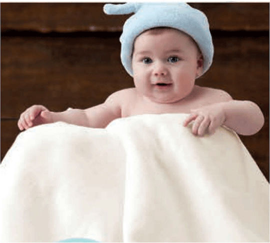 Manterol Casa Blanket Spanish Cot Cotton White 110x140cm