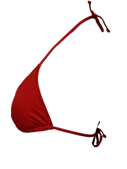Triangle Bikini Top Red