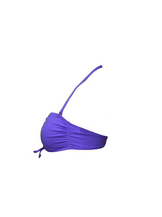 Strapless Bikini with Detachable Straps Lilac