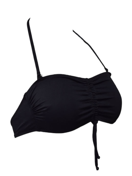 Strapless Bikini Top Μαύρο