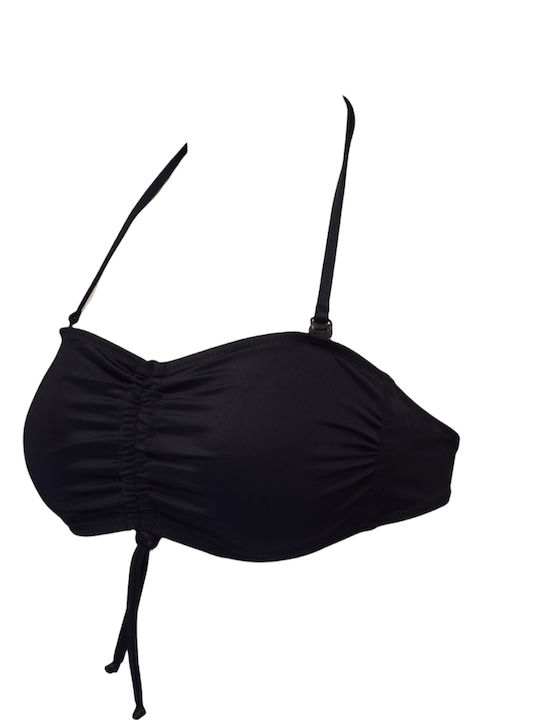 Strapless Bikini Top Μαύρο