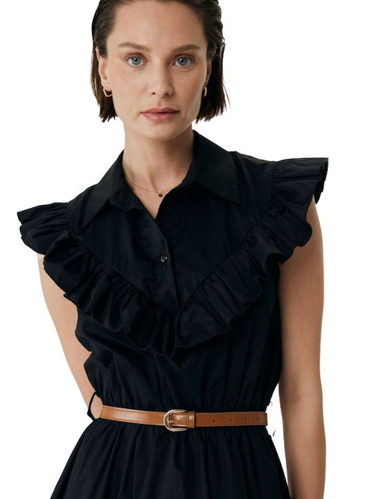 Rochie Mini de Vară Negru