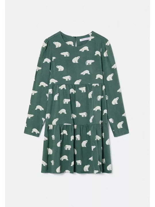 Mini Shirt Dress Dress Green