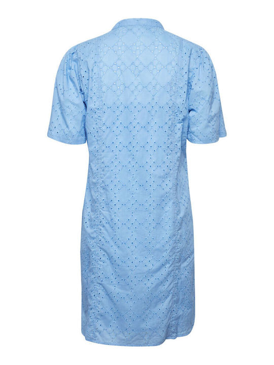 ICHI Καλοκαιρινό Mini Φόρεμα Μπλε